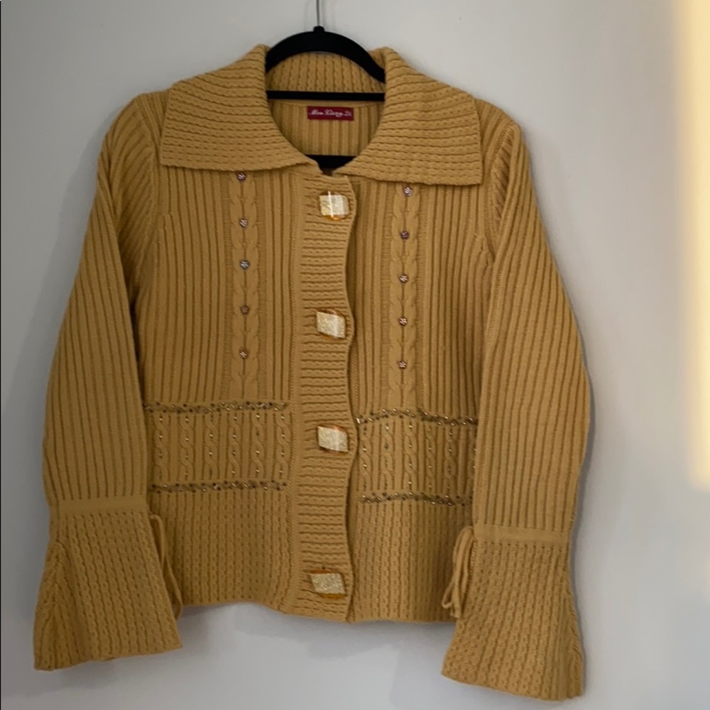 Women’s HandMade Cardigan Stone Work
